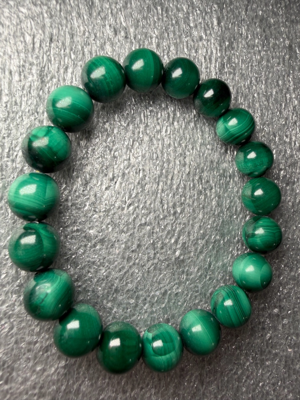 Gorgeous 10MM Cat’s Eye Malachite Natural Crystal Bracelet